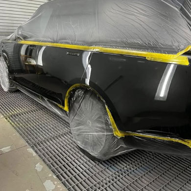 Range Rover full side repair and paint